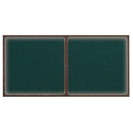 United Visual Products Open Faced Easy Tack Board, 96"x48", White Fabric/Gold UV9011AEZ-WHITE-GOLD